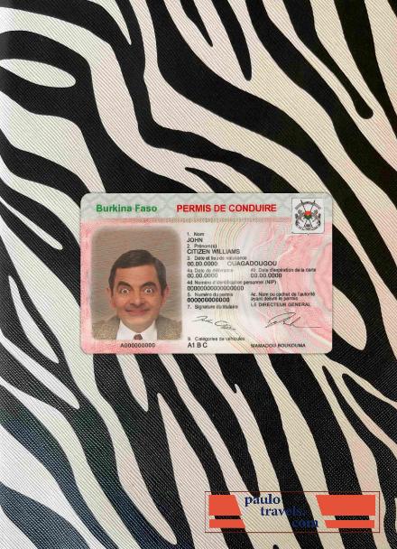 Burkina Faso DL photolook FRONT PSD template